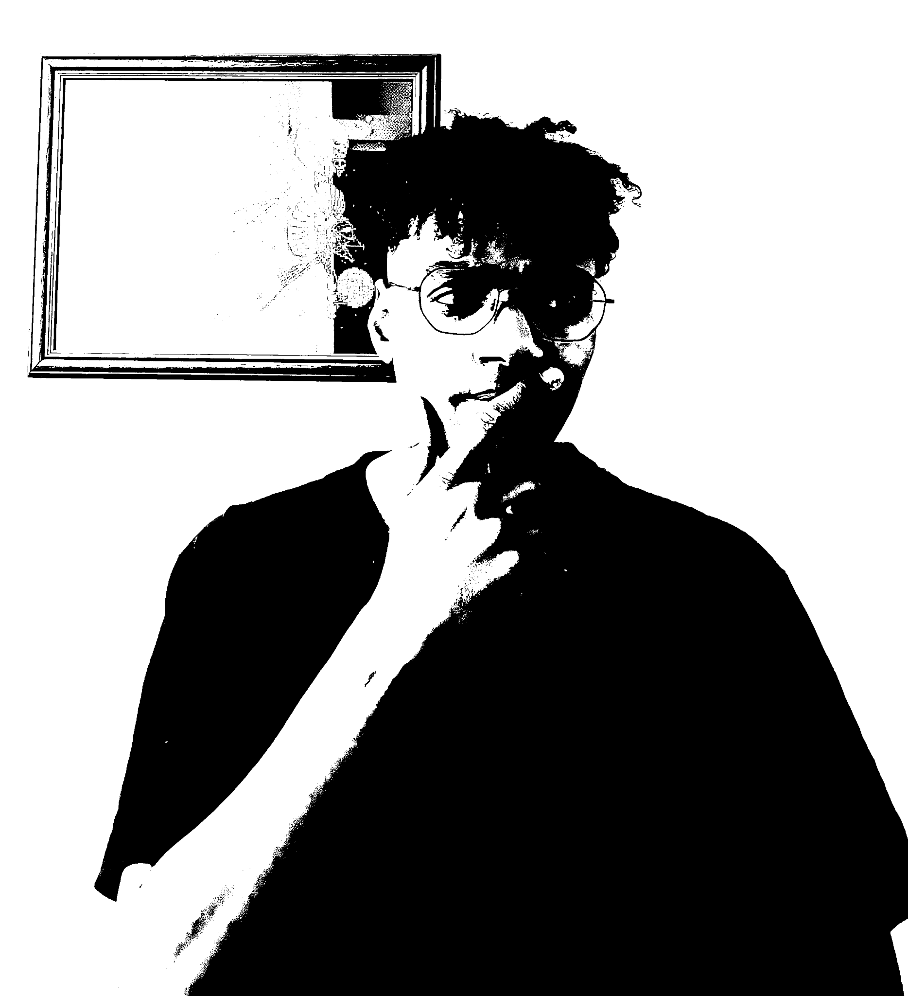 Black-and-white portrait of Jim Osman
